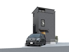 本パースは、イメージ図につき、風景、建物、植栽などについては施工後の現物との差異が生じます。 車、インテリア等は別途となります